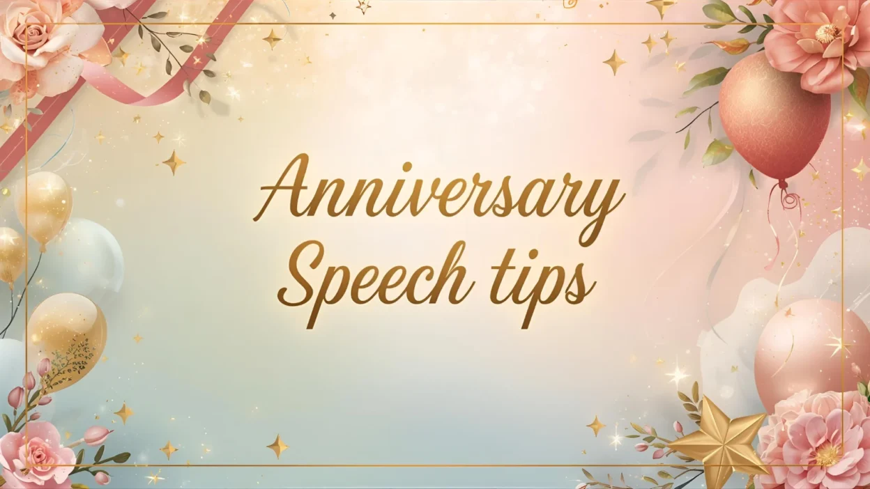 anniversary speech tips