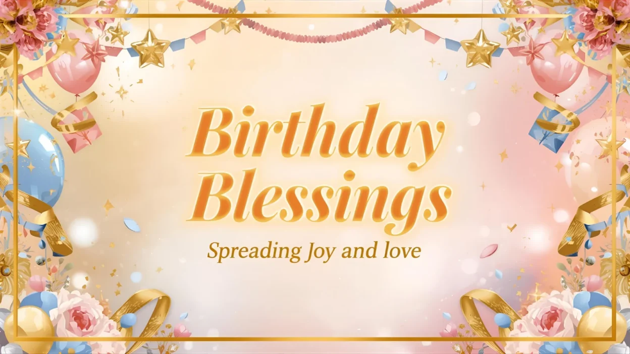 birthday blessings spreading joy and love