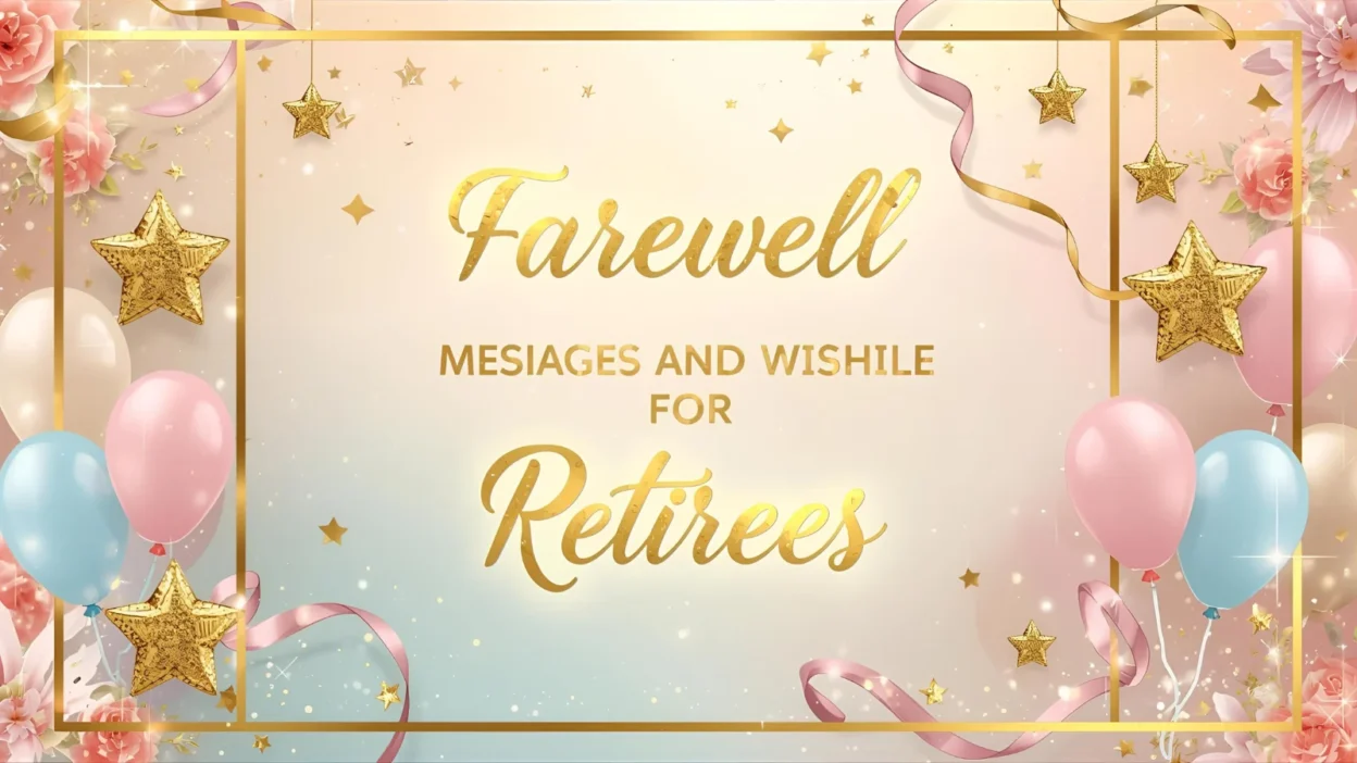 farewell messages and wishes for retirees
