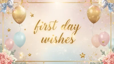 first day wishes