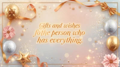 gifts and wishes for the person who has everything