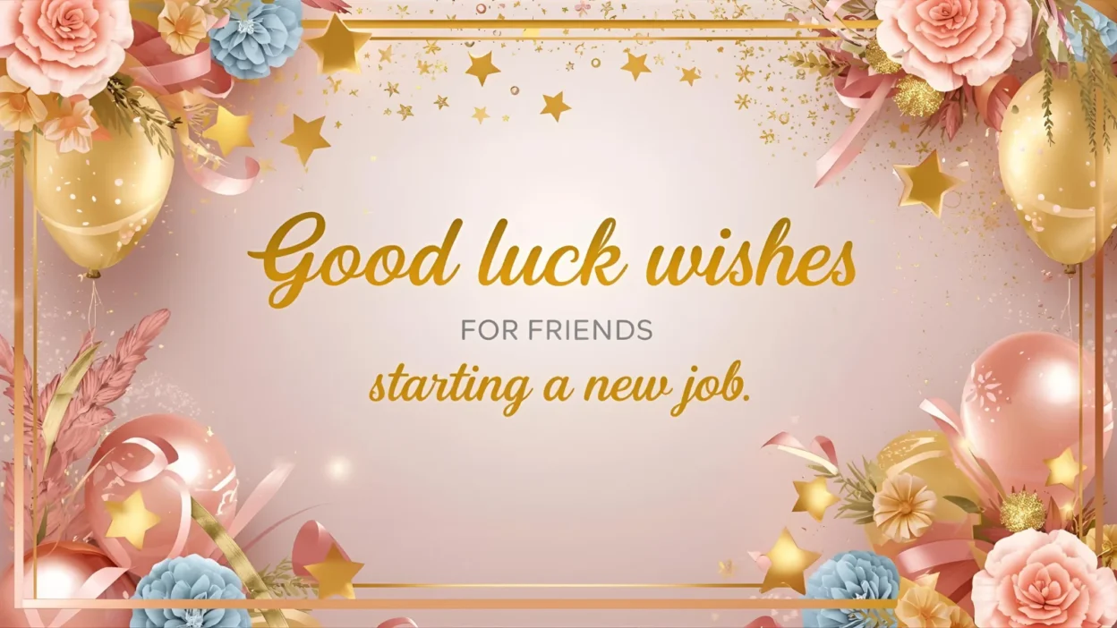 good luck wishes for friends starting a new job