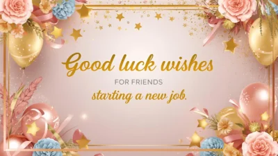 good luck wishes for friends starting a new job
