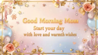 good morning mom start your day with love and warmth wishes