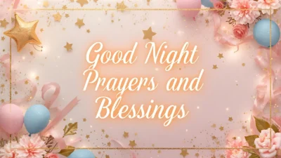 good night prayers and blessings