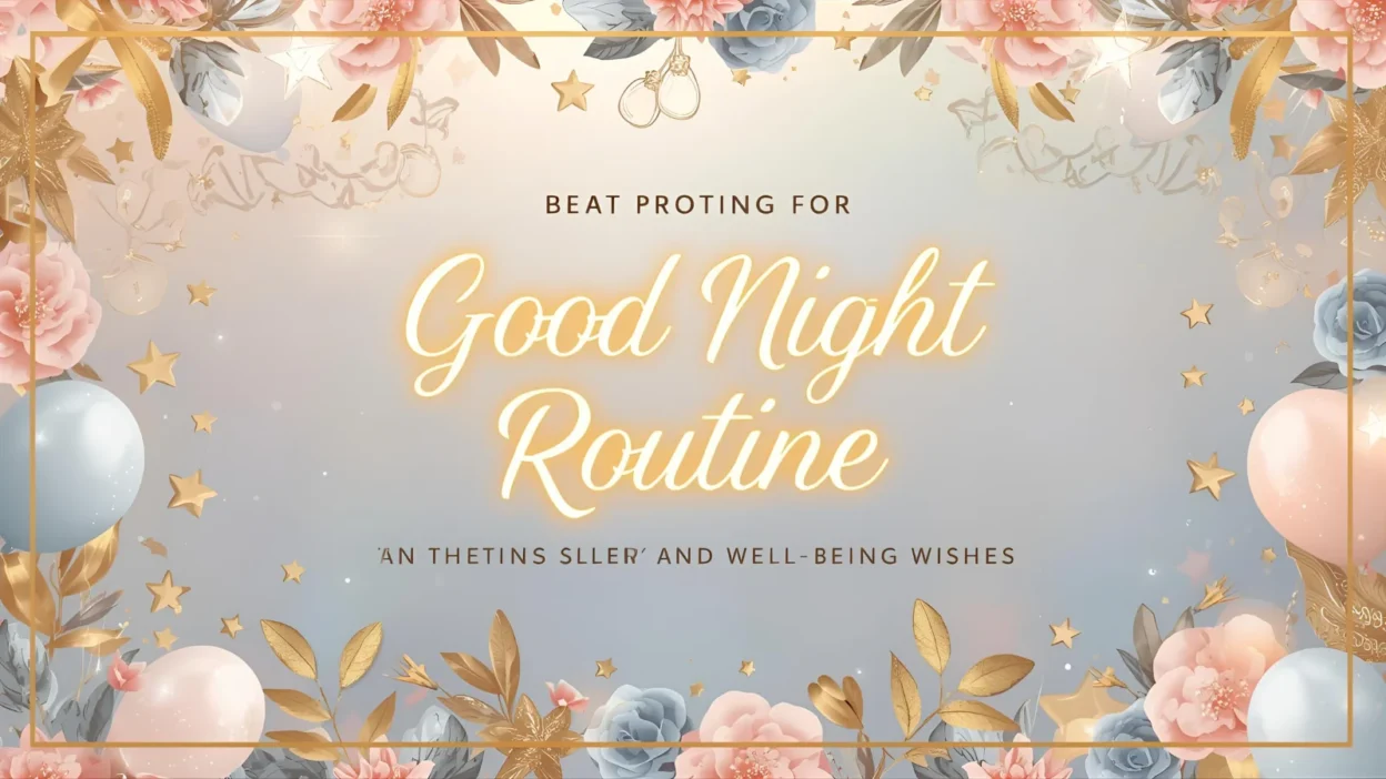 good night routine tips enhancing sleep and well-being wishes
