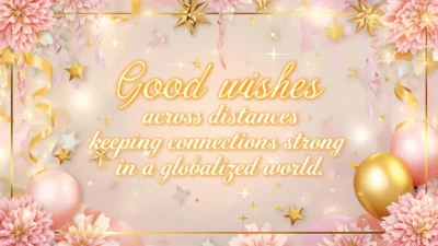 good wishes across distances keeping connections strong in a globalized world