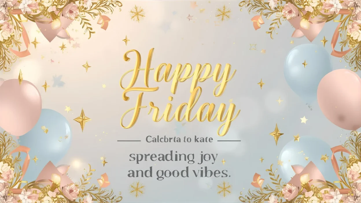 happy friday spreading joy and good vibes
