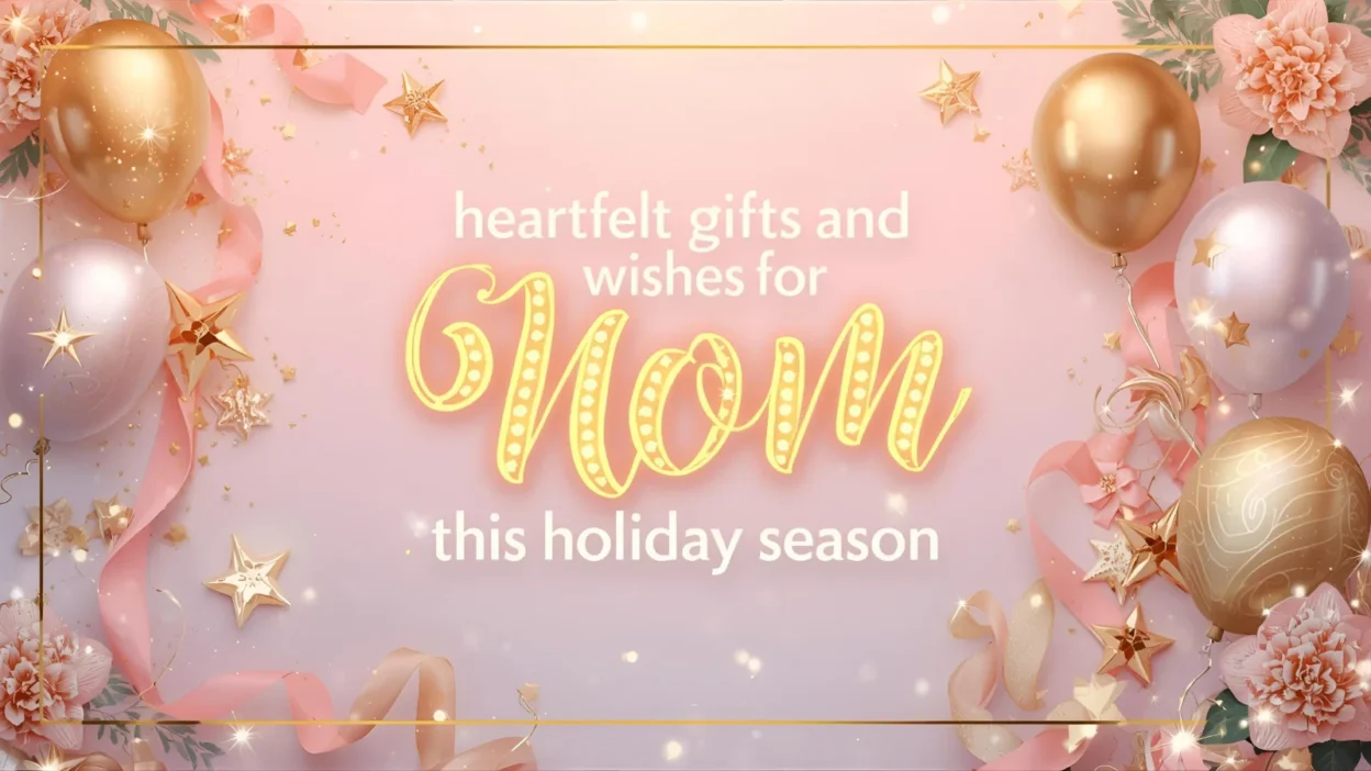 heartfelt gifts and wishes for mom this holiday season