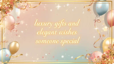 luxury gifts and elegant wishes for someone special