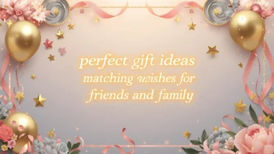 perfect gift ideas with matching wishes for friends and family