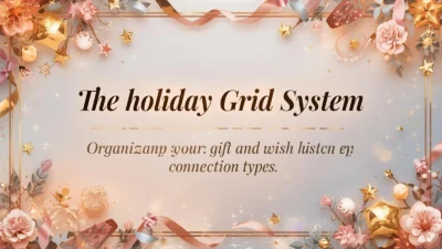 the holiday grid system organizing your gift and wish lists by connection types