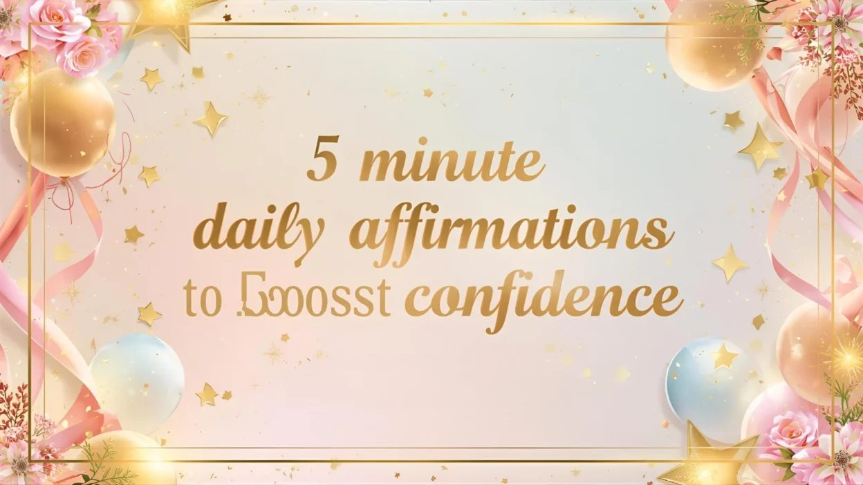 5 minute daily affirmations to boost confidence