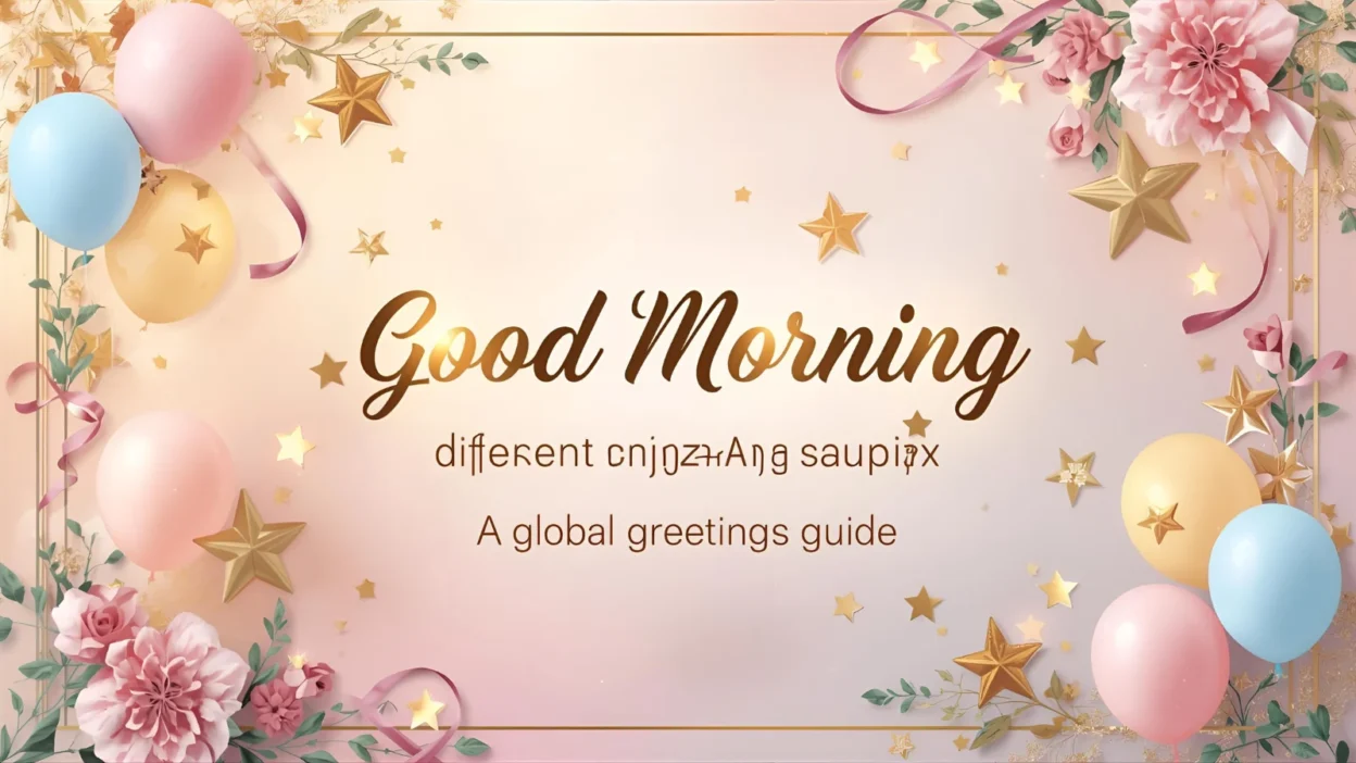 good morning in different languages a global greetings guide