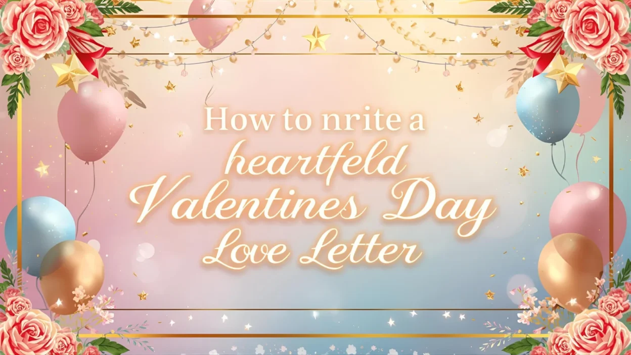 how to write a heartfelt valentines day love letter