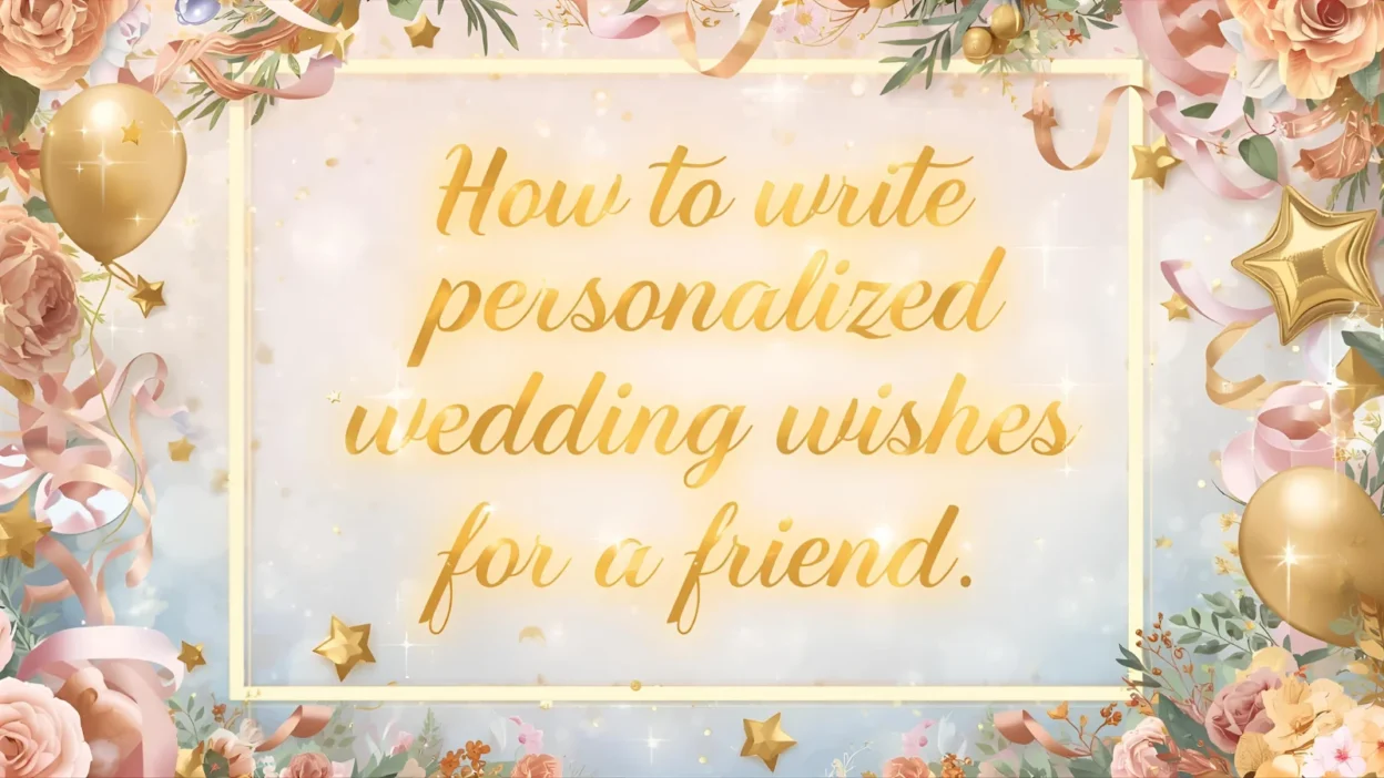how to write personalized wedding wishes for a friend