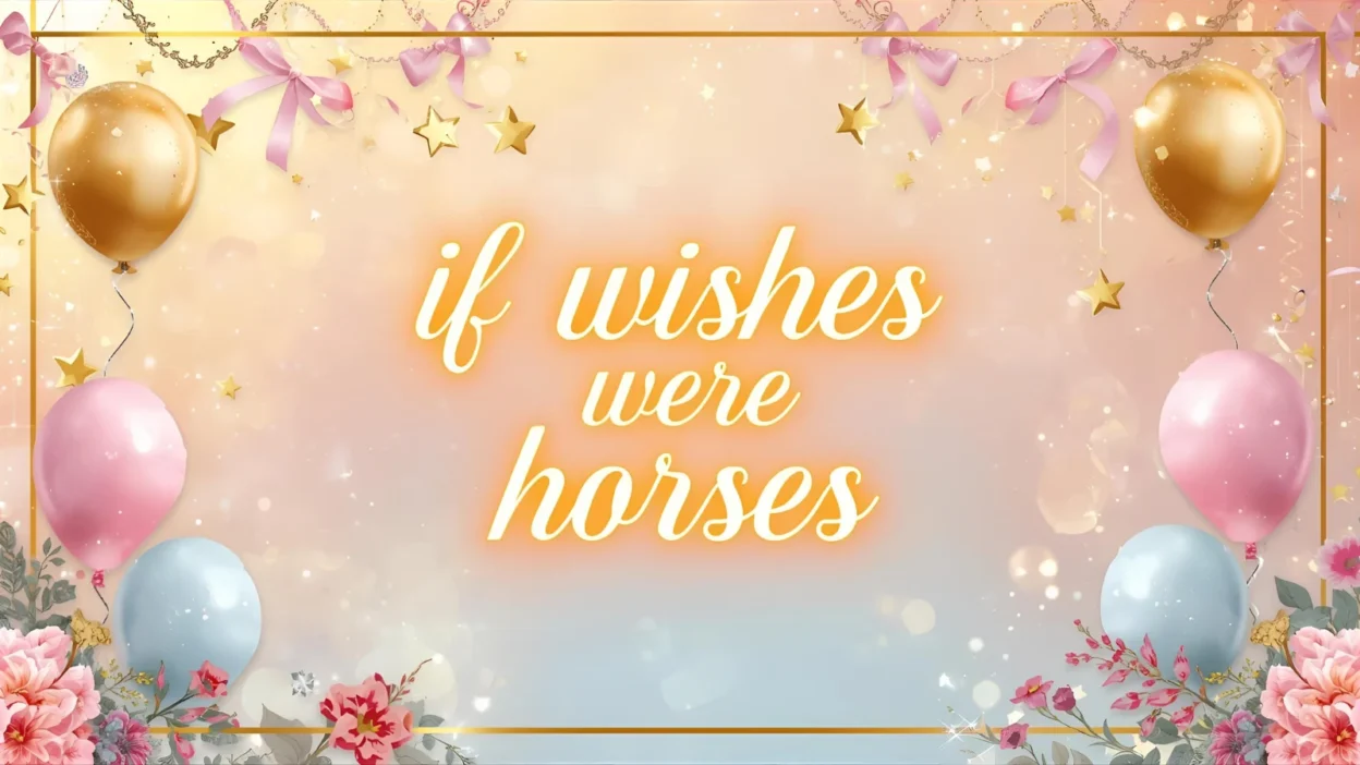 if wishes were horses