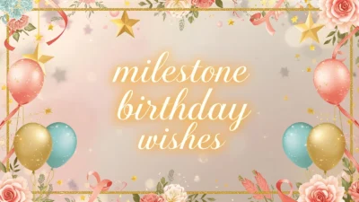 milestone birthday wishes