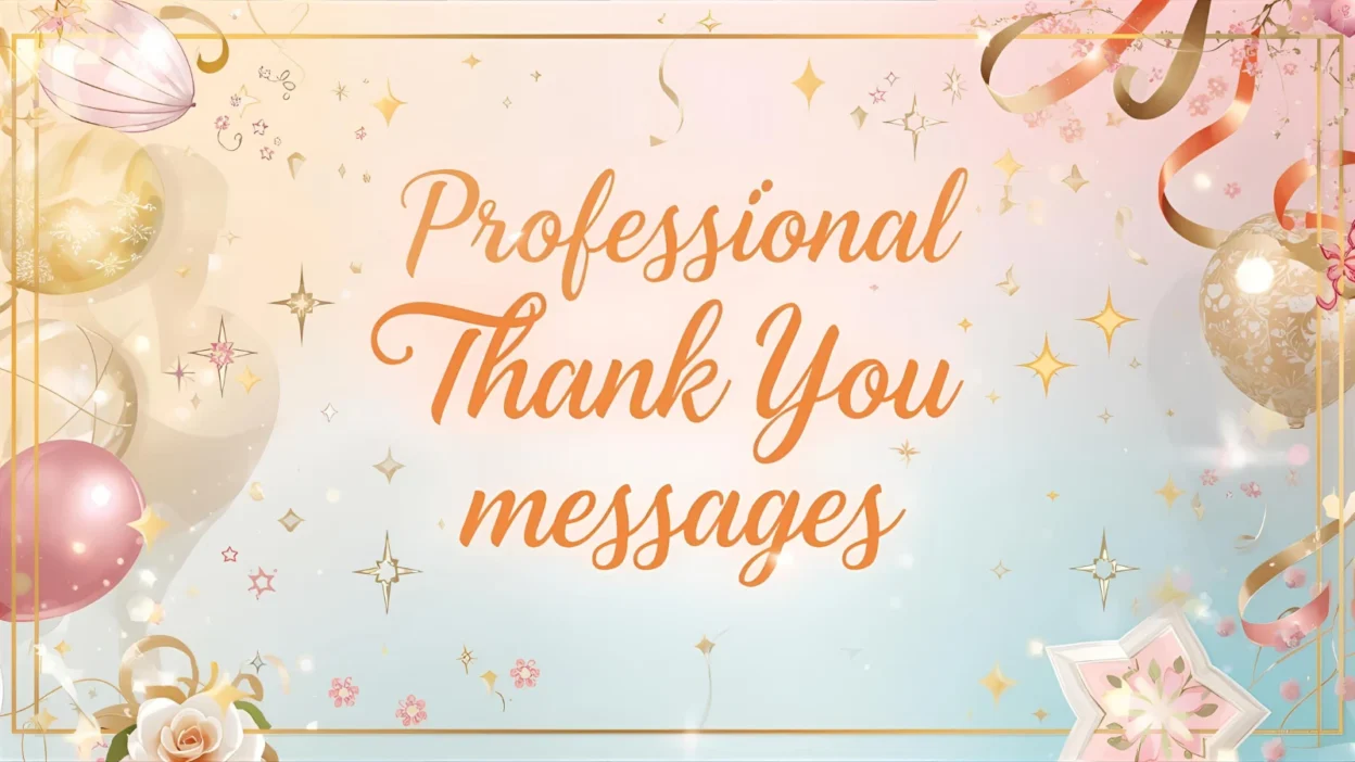 professional thank you messages
