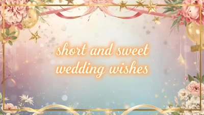 short and sweet wedding wishes