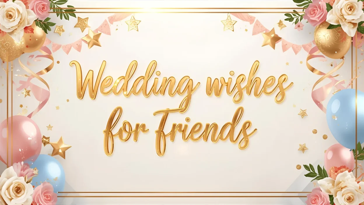 wedding wishes for friends