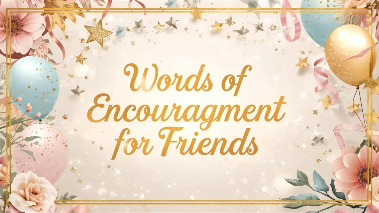 words of encouragement for friends