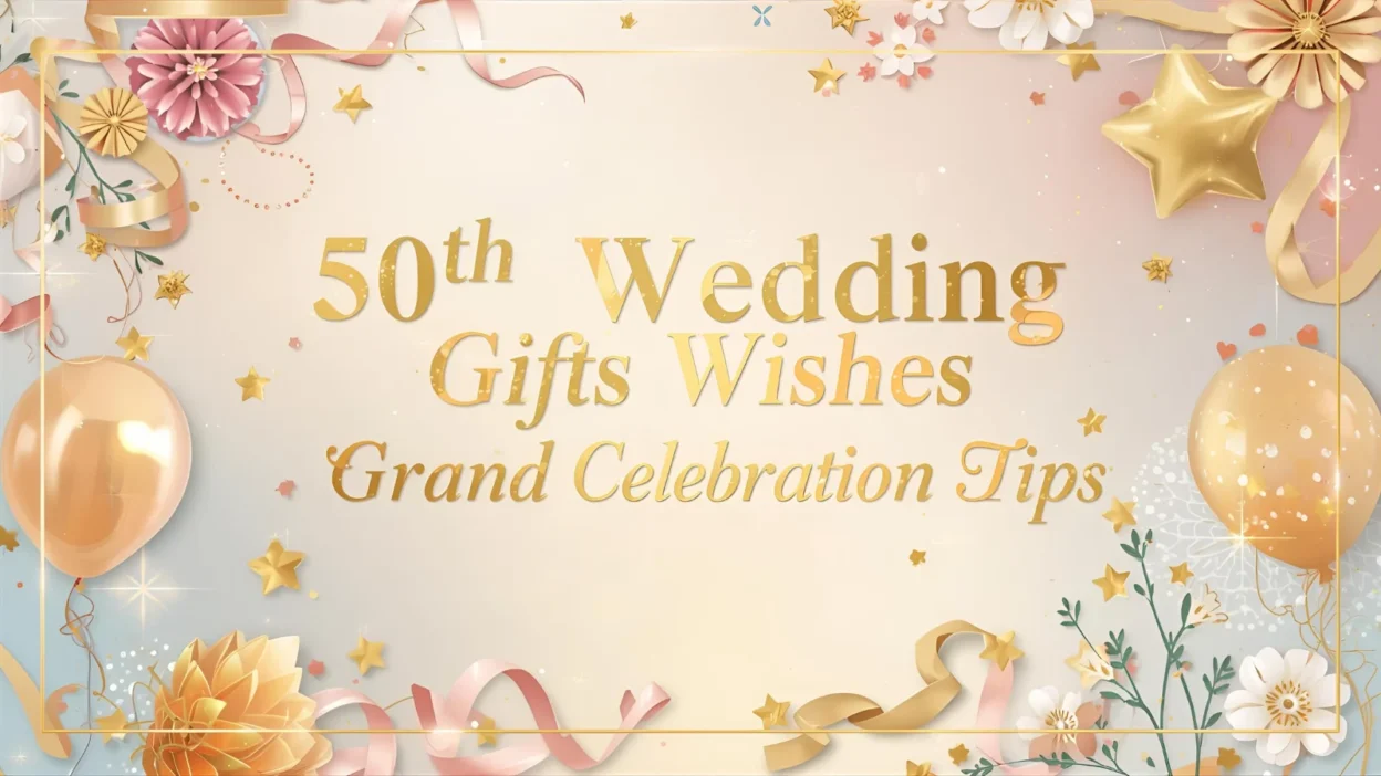 50th wedding anniversary golden gifts wishes grand celebration tips