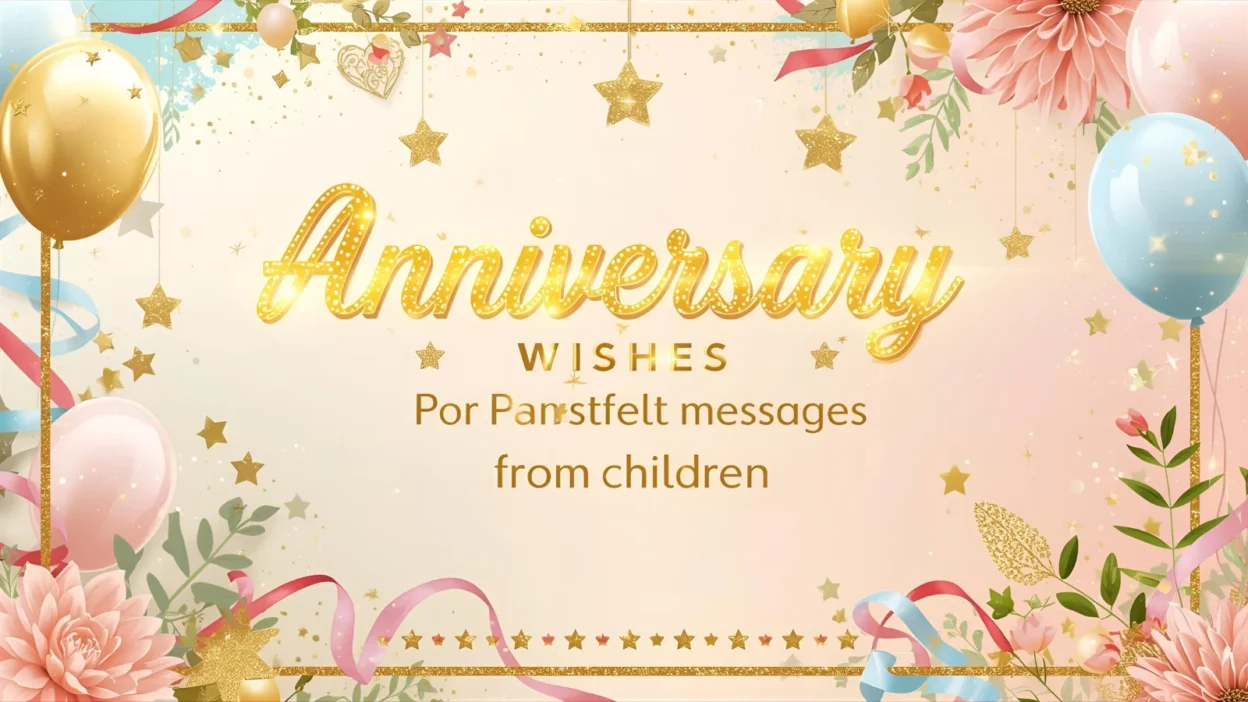anniversary wishes for parents heartfelt messages from children