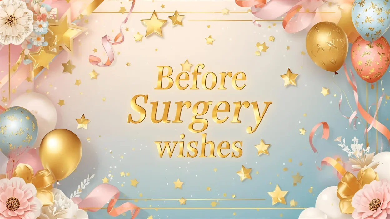before surgery wishes