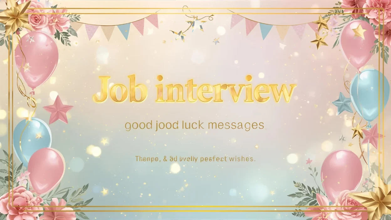 job interview good luck messages and success wishes