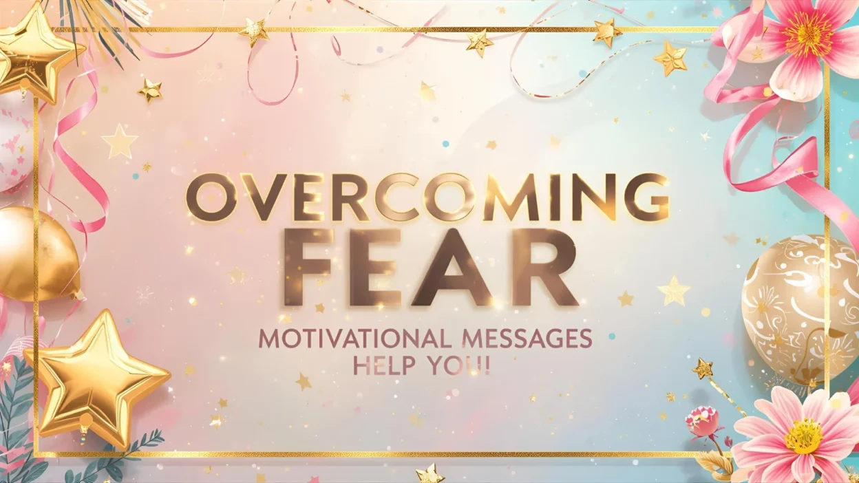 overcoming fear motivational messages to help you