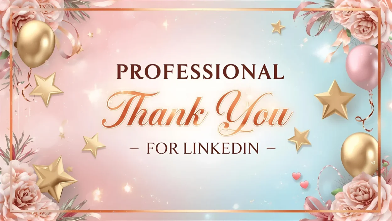 professional thank you messages for linkedin