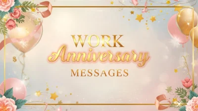 work anniversary messages