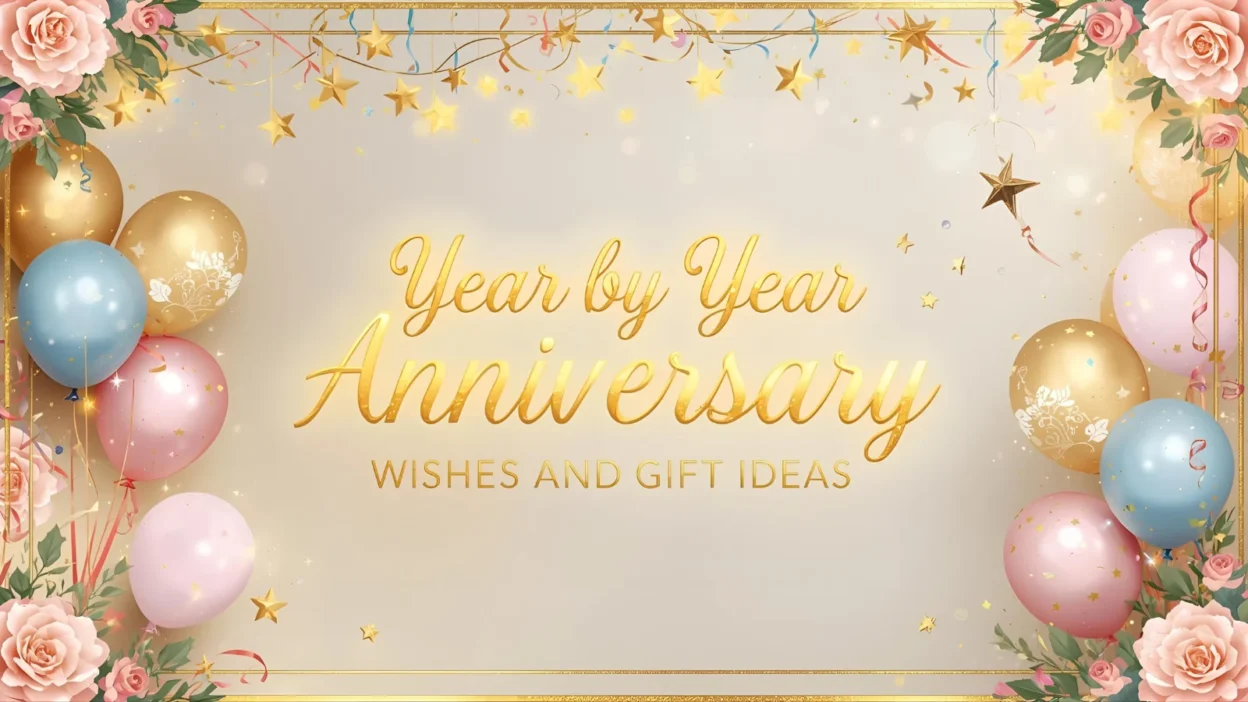 year by year anniversary wishes and gift ideas